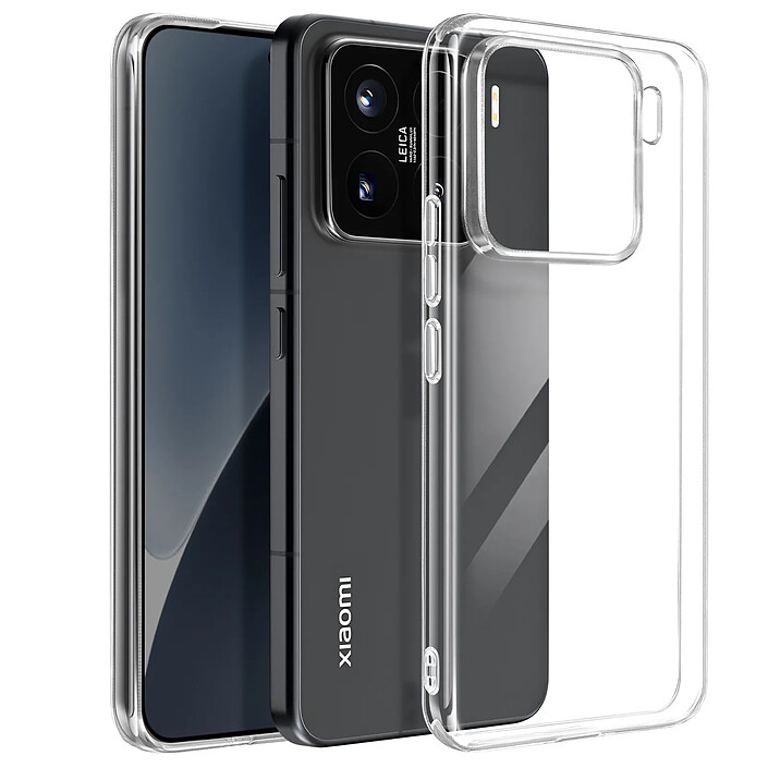 Mayaxess Coque pour Xiaomi 15 Pro Silicone Souple Transparent