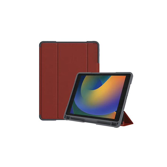 MW Étui pour iPad 10.2" Folio Série Academy IK06 avec Support pour Apple Pencil Rouge pas cher
