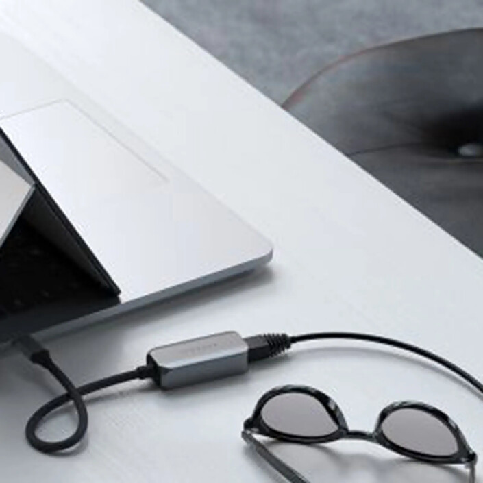 Acheter Satechi Adaptateur USB-C vers Ethernet 2.5 Gigabit en Nylon Tressé Gris