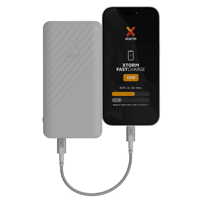 Acheter Xtorm Powerbank 20 000mAh USB-A/USB-C Modèle Go2 FastCharge 15W Compact Blanc