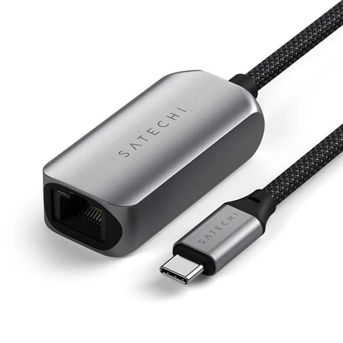 Avis Satechi Adaptateur USB-C vers Ethernet 2.5 Gigabit en Nylon Tressé Gris