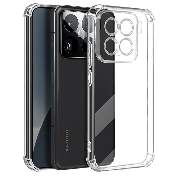 Mayaxess Coque Antichoc pour Xiaomi 15 Pro Coins Renforcés Transparent