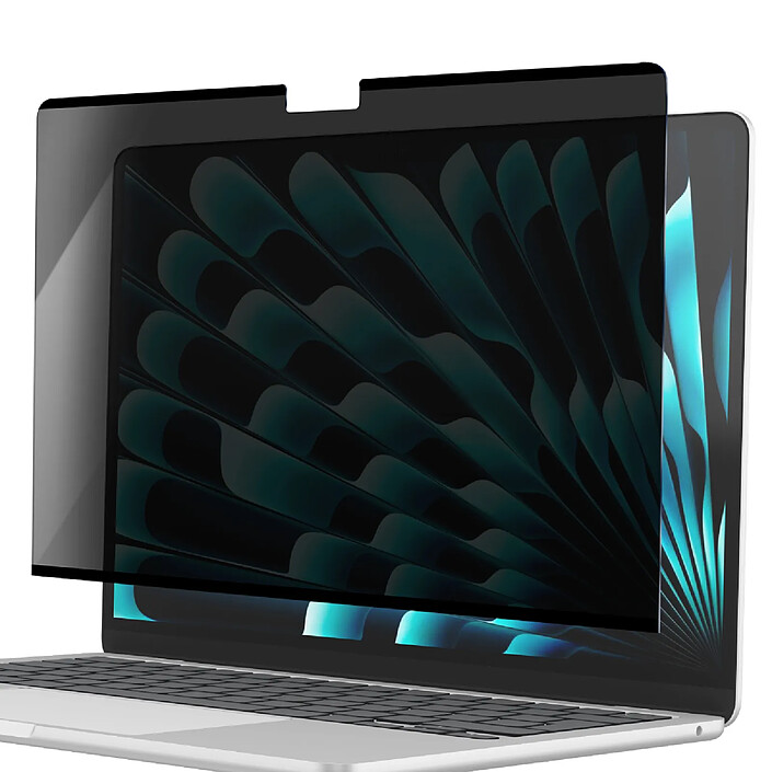 MW Film de Protection de Confidentialité pour MacBook Air 13" Lavable Noir transparent