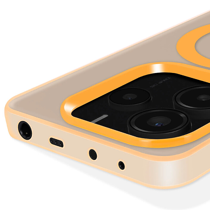 Acheter Avizar Coque pour Xiaomi Redmi Note 14 5G MagSafe Antichoc Qualité Militaire Orange