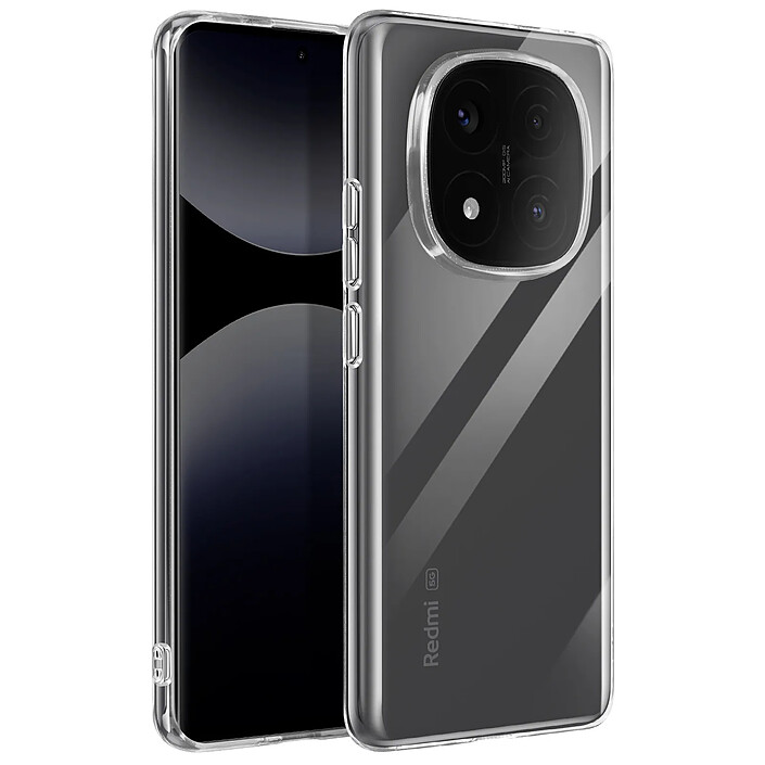 Mayaxess Coque pour Xiaomi Redmi Note 14 Pro et 14 Pro Plus Silicone Souple Transparent pas cher