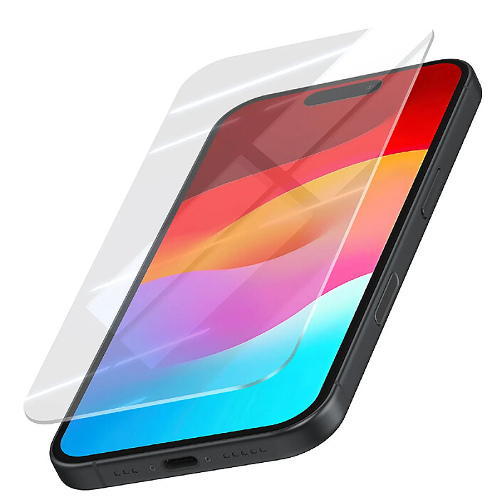 MW Protection d'Écran pour Apple iPhone 16/ iPhone 15 en Verre Trempé Ultra-fin Transparent