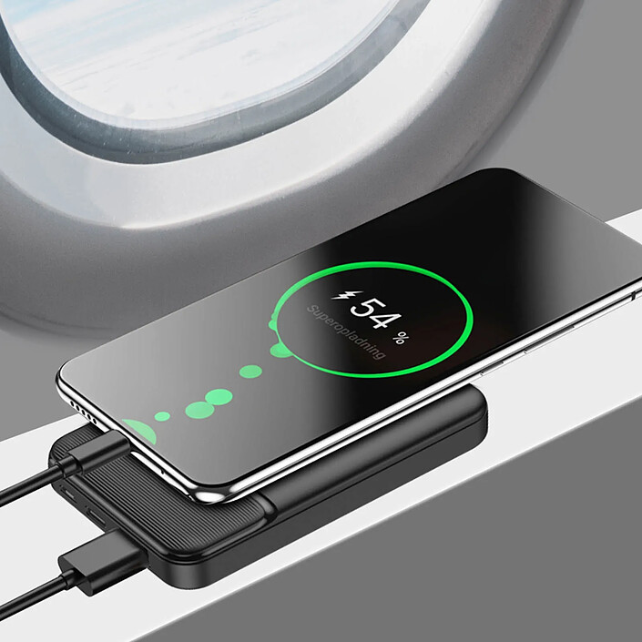 Maxlife Batterie de Secours 5000mAh Sortie USB 2.4A Compact et Léger Noir pas cher
