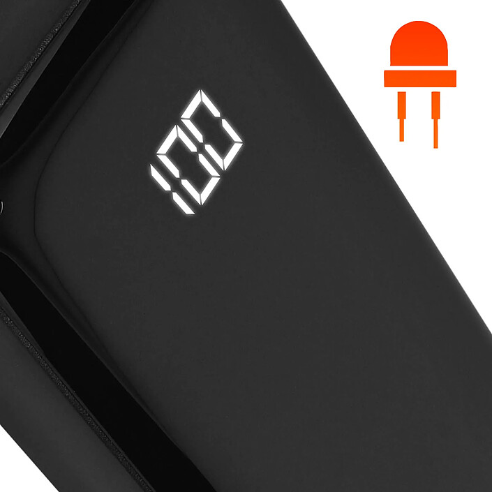 Acheter Max excell Batterie externe 10000mAh 2 USB Écran d'affichage LED Noir