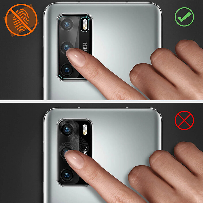 Mocolo Film Caméra pour Huawei P40 Verre Trempé Transparent pas cher