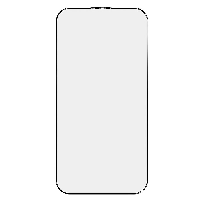 Blueo Verre Trempé pour iPhone 14 Pro mat anti-reflets Bords biseautés Noir