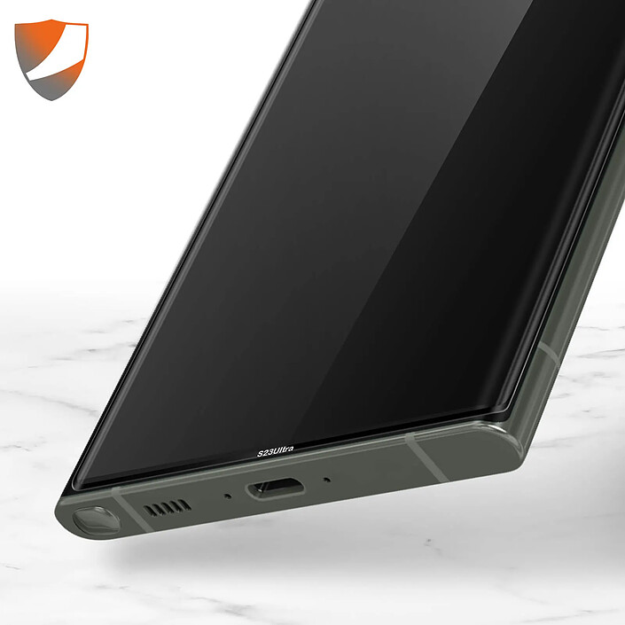 Acheter Mocolo Verre Trempé pour Samsung Galaxy S23 Ultra Dureté 9H Incurvé 3D Adhésif Noir