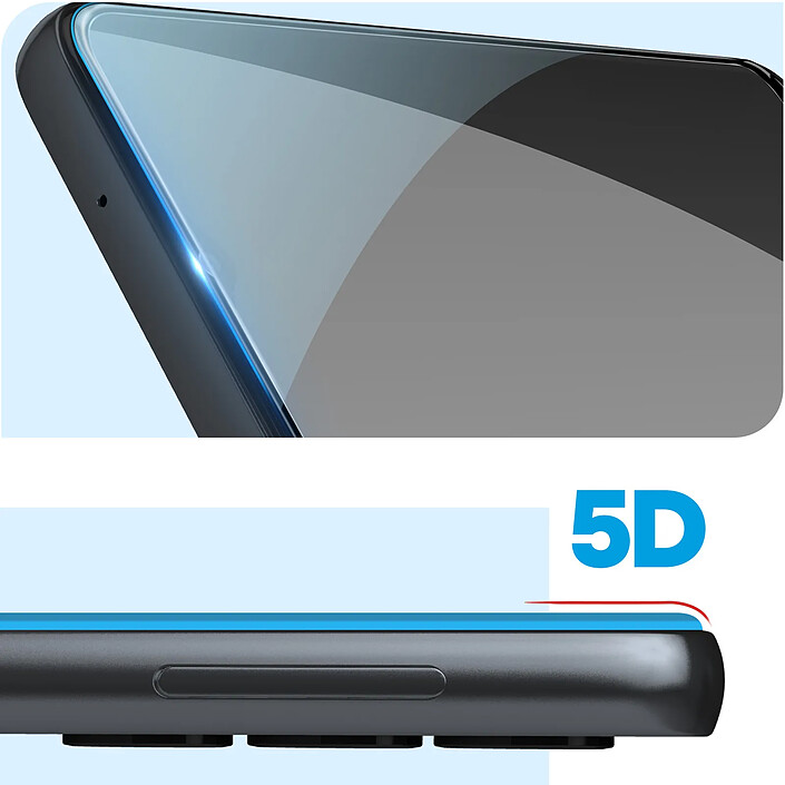 Avis Blueo Verre Trempé pour Samsung Galaxy A14 4G et 5G Dureté 9H Bords Biseautés 5D Noir