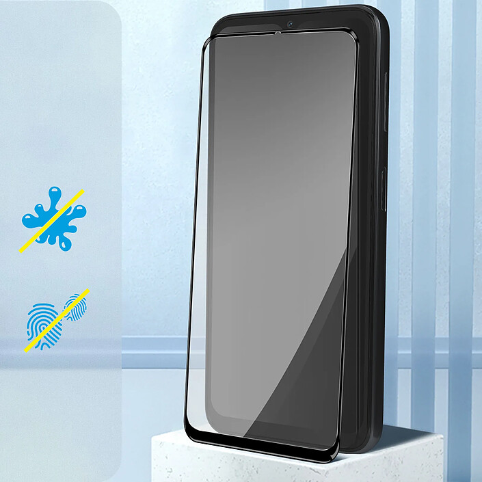 Acheter Blueo Verre Trempé pour Samsung Galaxy A14 4G et 5G Dureté 9H Bords Biseautés 5D Noir