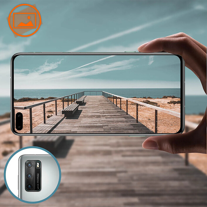 Acheter Mocolo Film Caméra pour Huawei P40 Verre Trempé Transparent