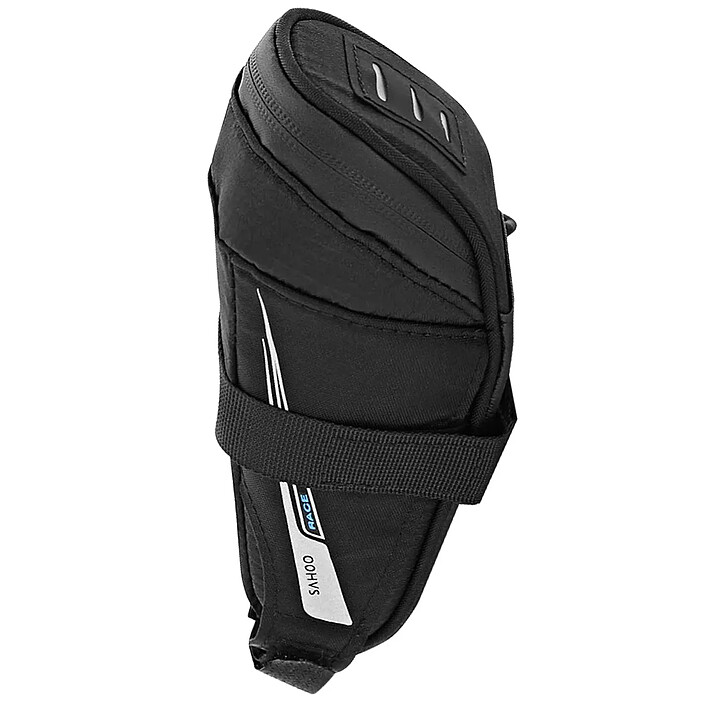 Sahoo Sacoche Selle Vélo Étanche 0.6L Fixation Auto-agrippante Sahoo 131432 Noir