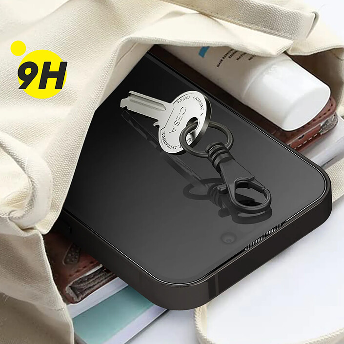 Avis Blueo Verre Trempé pour iPhone 14 Pro mat anti-reflets Bords biseautés Noir