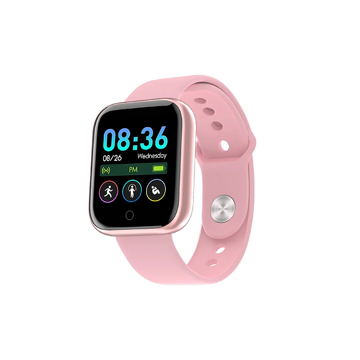 Avizar Montre Connectée 4.0 Waterproof IP67 avec Capteur Cardiaque Rose