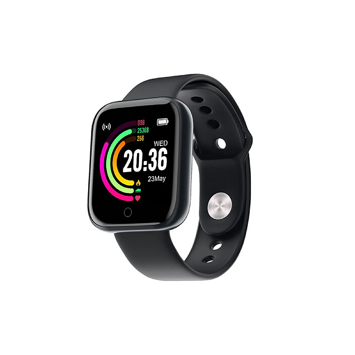 Avizar Montre Connectée 4.0 Waterproof IP67 avec Capteur Cardiaque Noir