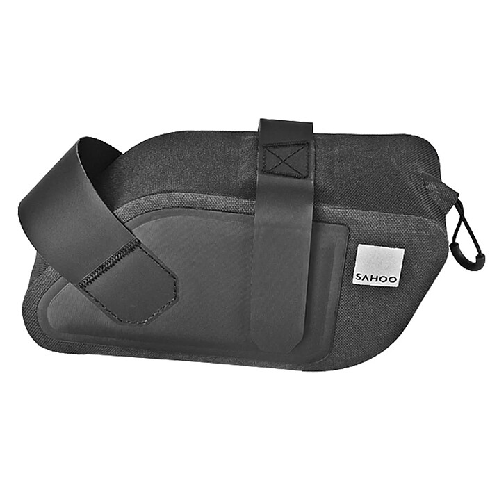 Sahoo Sacoche Vélo 0.8L Compacte Imperméable Fixation Selle Boucle Scratch Sahoo