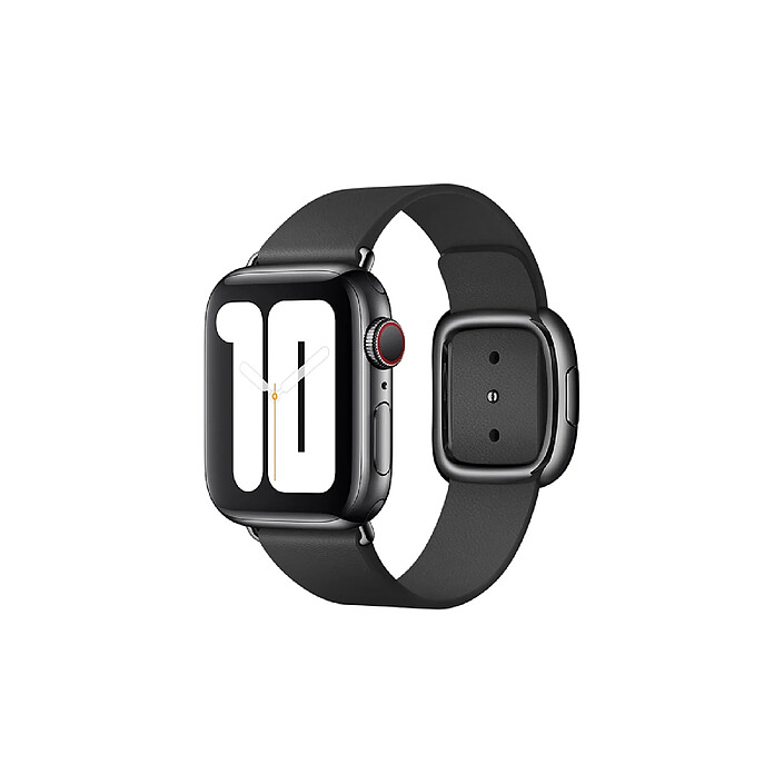 Avizar Bracelet pour Apple Watch 38mm en cuir véritable Noir
