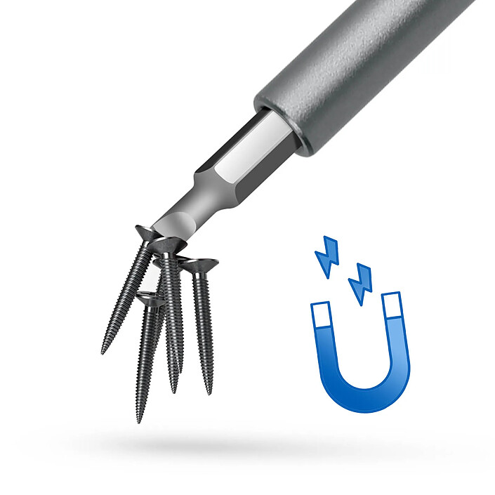 Acheter UF-Tools Kit Tournevis de Précision 48 en 1 avec Boîte Aluminium élégant Gris