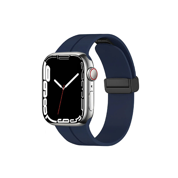 Avizar Bracelet pour Apple Watch 38/40/41mm Sport à fermeture aimantée Bleu marine