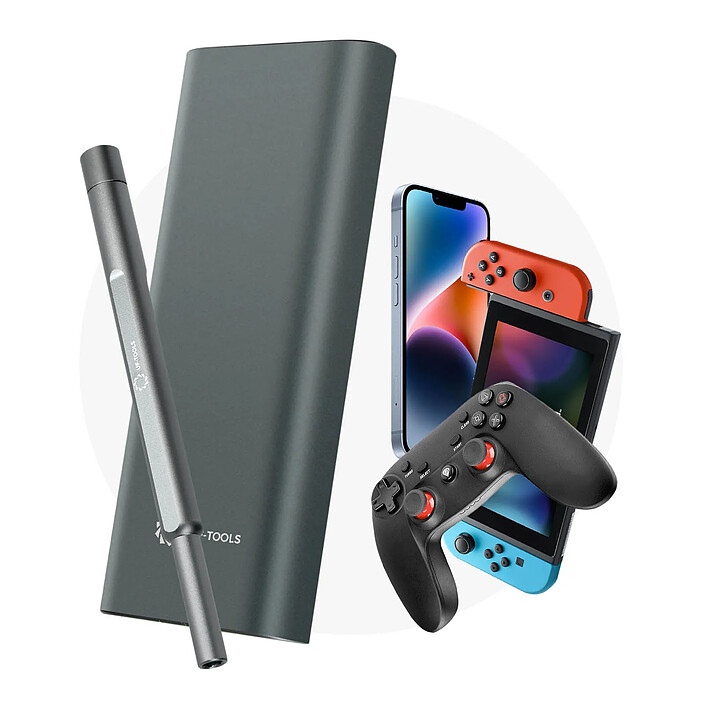 UF-Tools Kit Tournevis de Précision 48 en 1 avec Boîte Aluminium élégant Gris pas cher