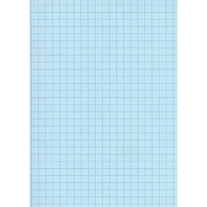 ELVE 100 fiches Bristol 148x210 - Quadrillé 5/5 - BLEU - A5