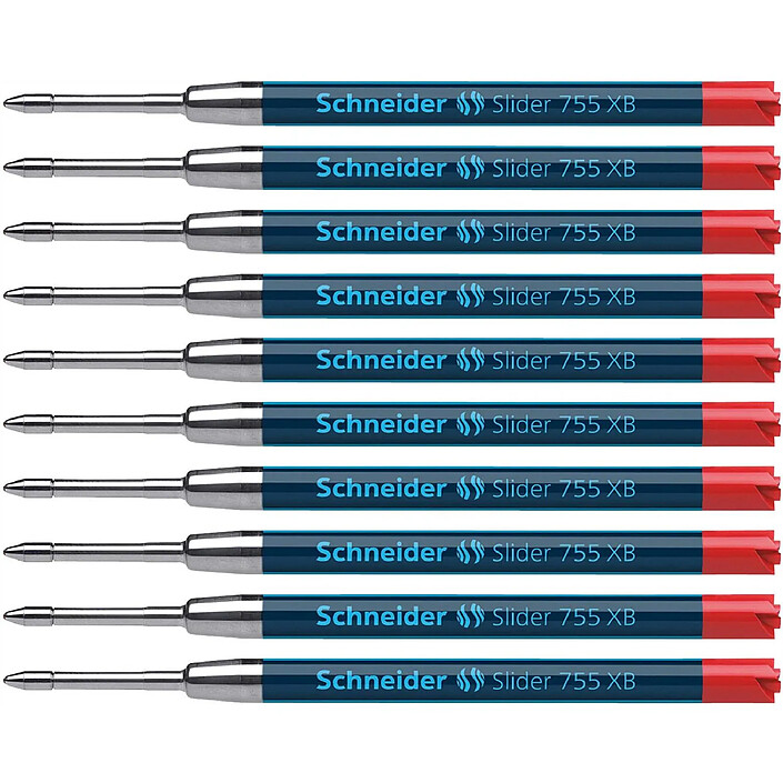 SCHNEIDER Recharge Slider 755 Pointe Extra Large rouge x 10