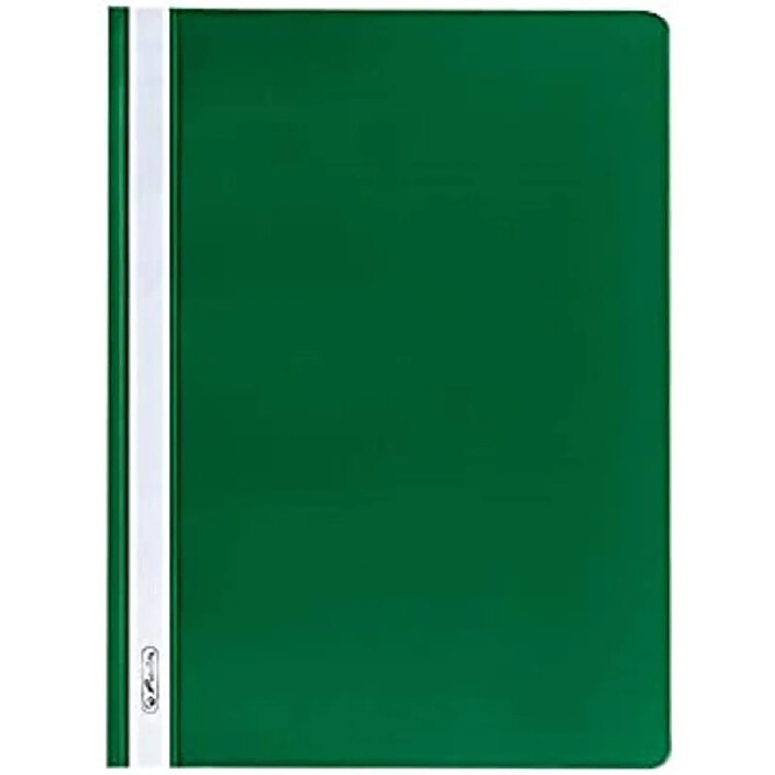HERLITZ Lot de 10 chemises à lamelle format A4 Polypro Vert