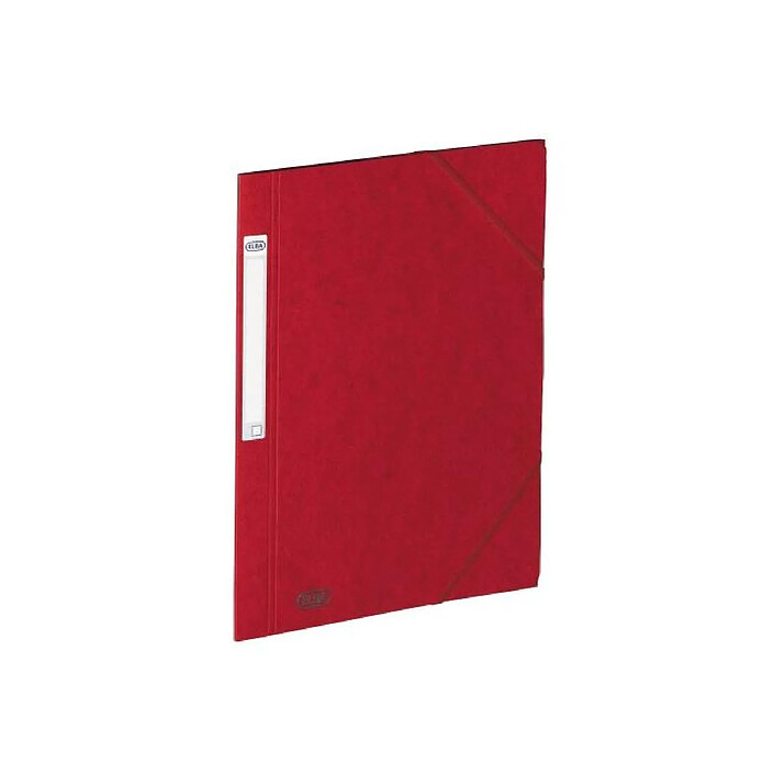 ELBA Chemise 3 rabats en carte lustrée 7/10 ème Rouge Rubis x 10