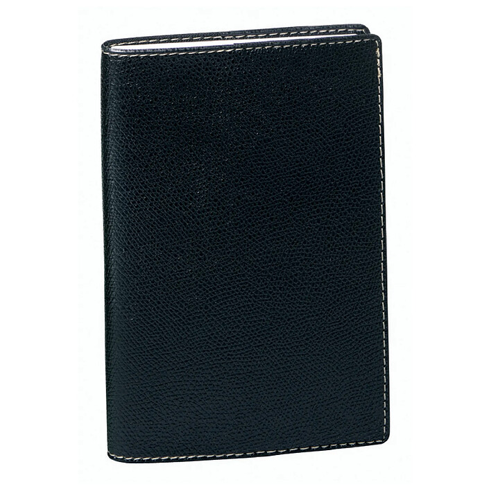 QUO VADIS Agenda Affaires + Répert. Club noir ebene 10 x 15 cm