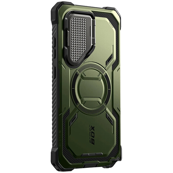 I-Blason Coque MagSafe pour Galaxy S25 Ultra Série ArmorBox Protection Intégrale Vert