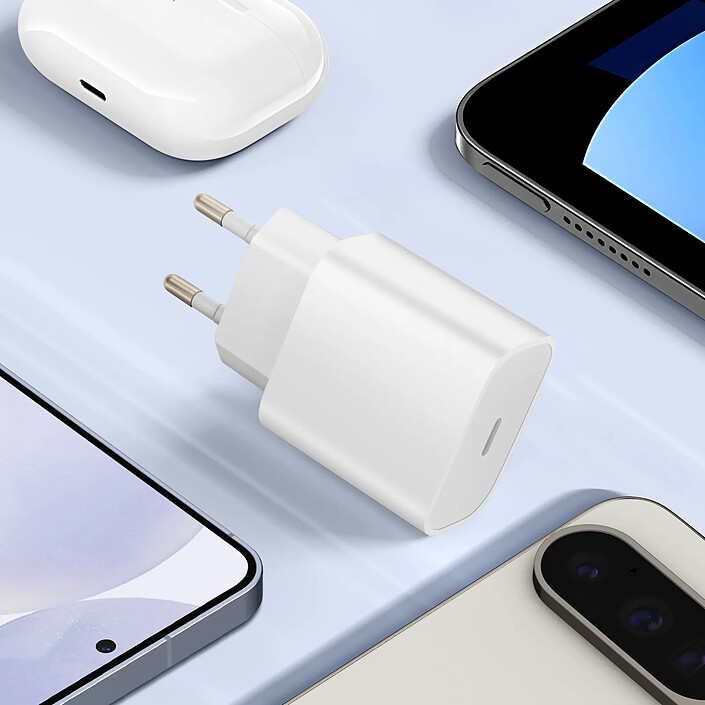 Avis Inkax Chargeur Secteur USB-C Power Delivery 20W Charge Rapide Format Compact Blanc