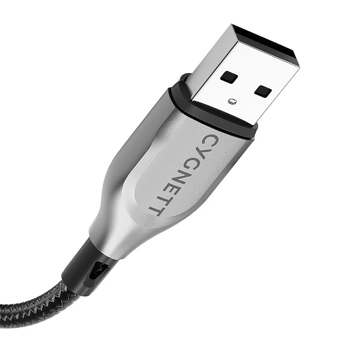 Avis CYGNETT Câble USB-C vers USB-A Série Armoured Charge 60W et Synchronisation 480 Mbps 2m Noir