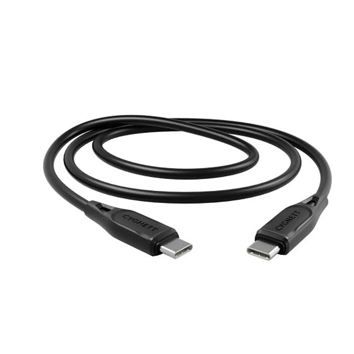 CYGNETT Câble USB-C vers USB-C Charge et Transfert 3A 60W Essentials 2m Noir
