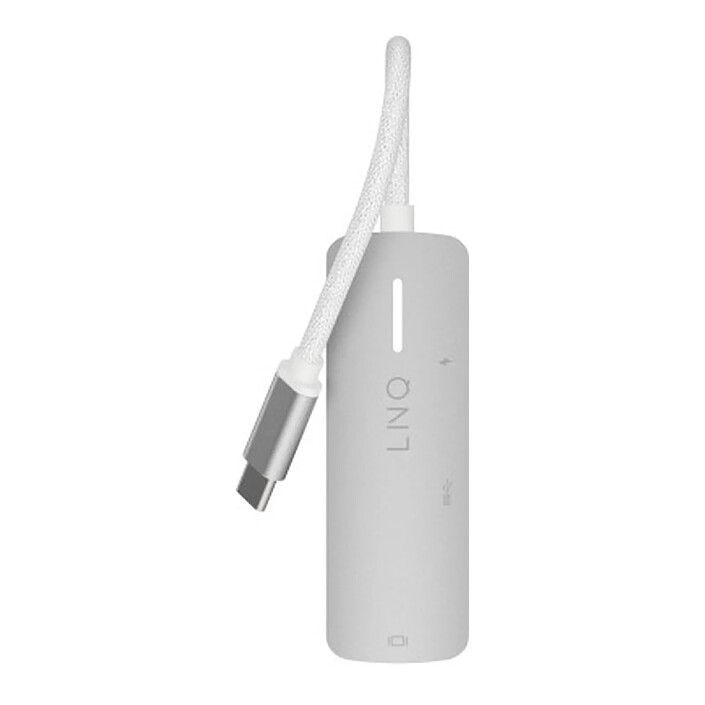 Avis LinQ Hub 3-en-1 HDMI USB-C Power Delivery 140W 5Gbps Gris