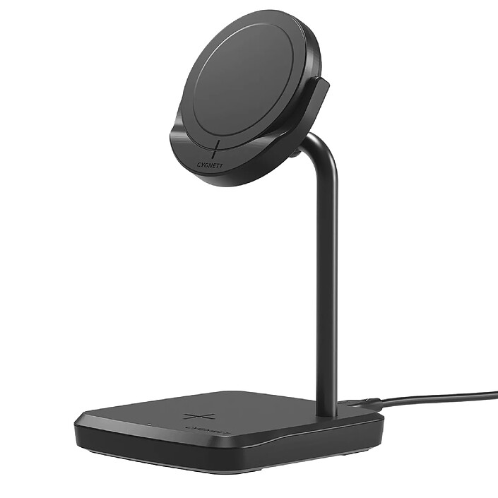 CYGNETT Chargeur Sans Fil Induction 2 en 1 Série ChargeBase 20W Noir