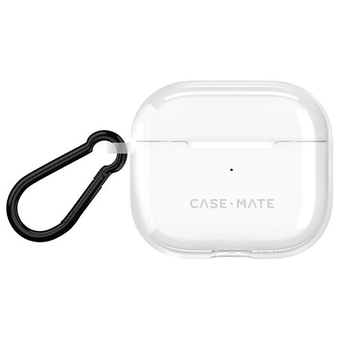 CASE MATE Coque pour AirPods 4 Tough avec Mousqueton Anti-rayures Blanc