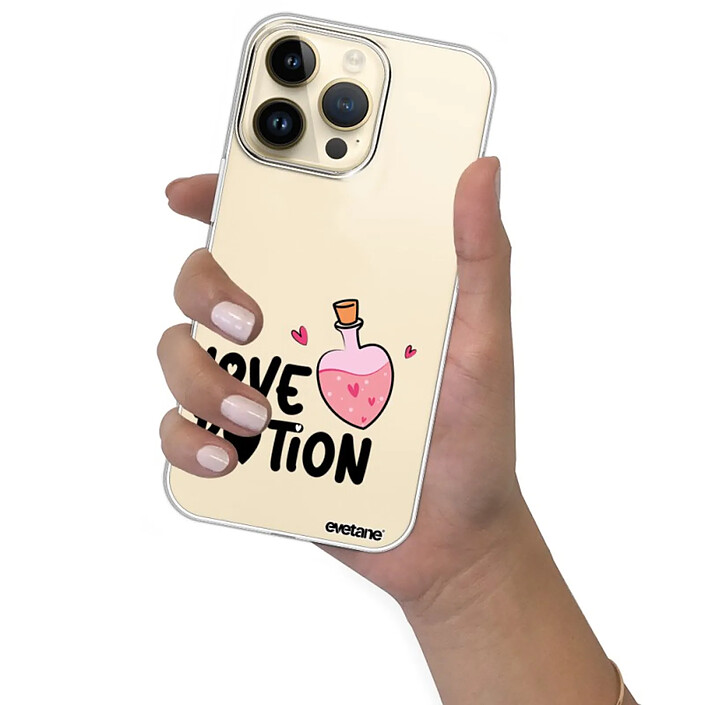 Evetane Coque iPhone 14 Pro Max 360 intégrale transparente Motif Love Potion Tendance . pas cher