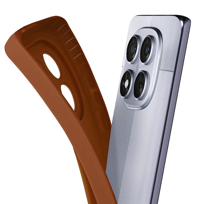 Acheter Avizar Coque pour Redmi Note 14 Pro et 14 Pro Plus Silicone Caméra Protégée Marron