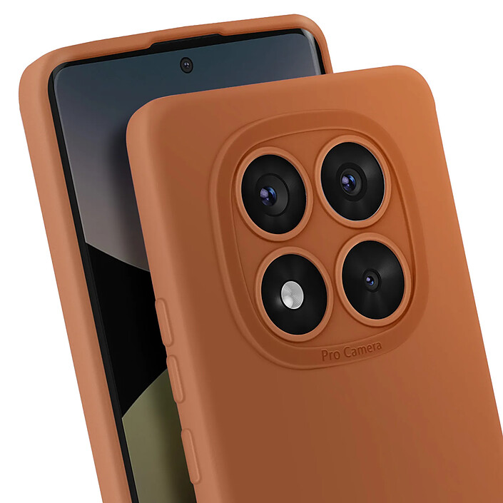 Avis Avizar Coque pour Redmi Note 14 Pro et 14 Pro Plus Silicone Caméra Protégée Marron