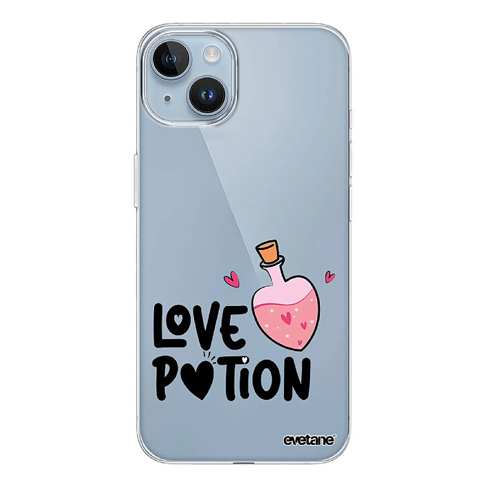 Evetane Coque iPhone 14 Plus 360 intégrale transparente Motif Love Potion Tendance .