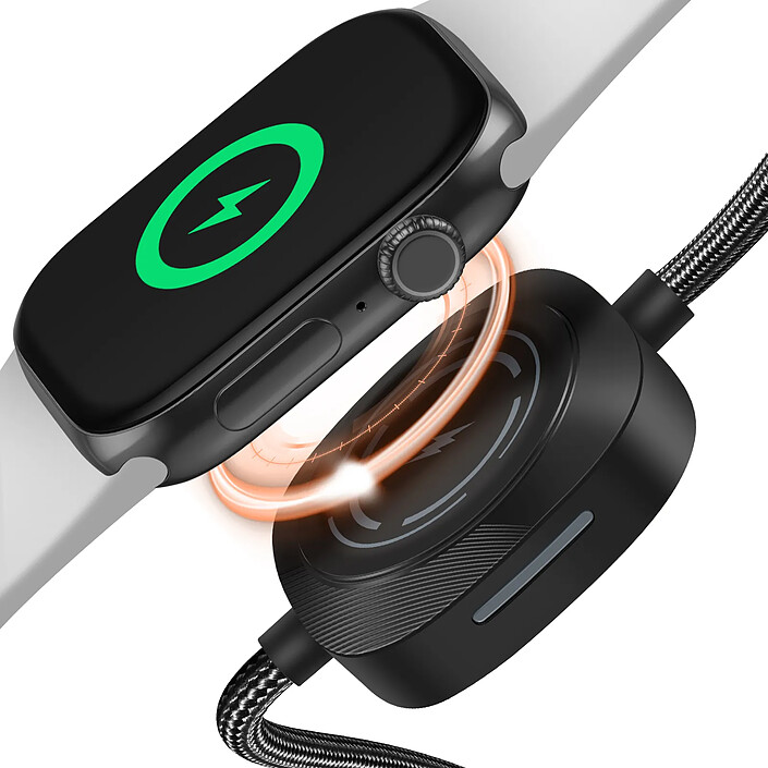 Acheter MAXEXCELL Câble USB-C vers USB-C 60W et Apple Watch Nylon Tressé 1m Noir