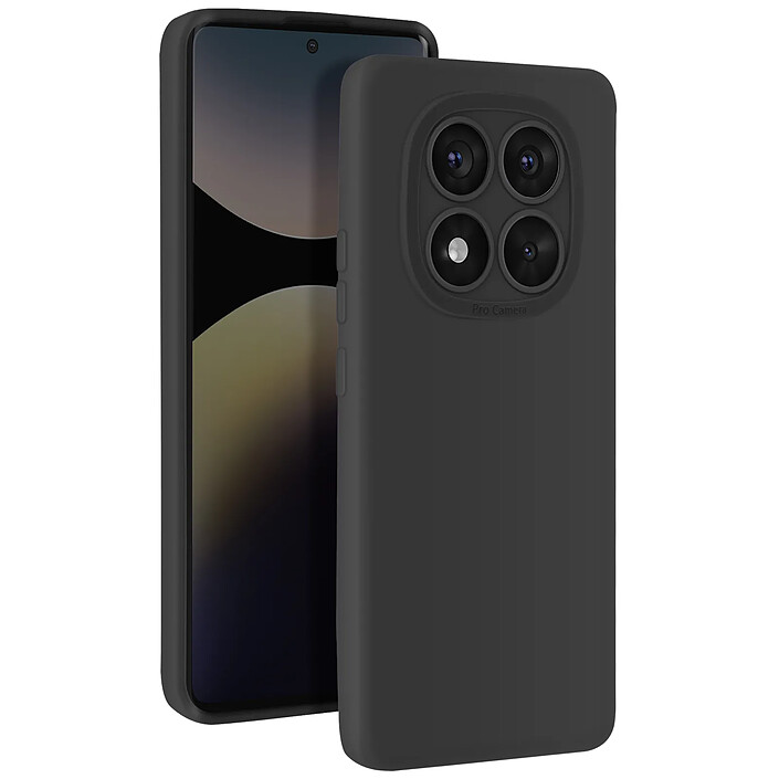 Avizar Coque pour Redmi Note 14 Pro et 14 Pro Plus Silicone Caméra Protégée Noir