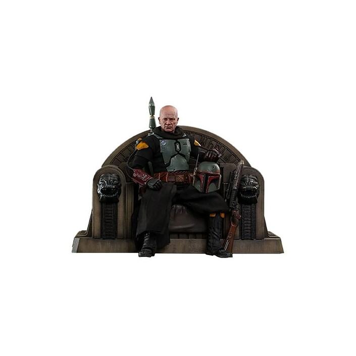 Star Wars : The Mandalorian - Figurine 1/6 Boba Fett Repaint Armor and Throne Special Edition 30 cm