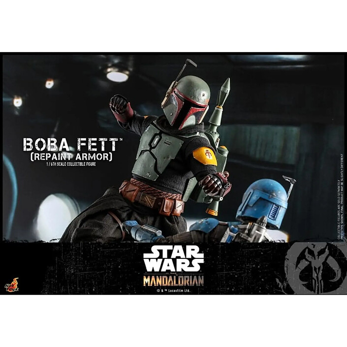 Star Wars : The Mandalorian - Figurine 1/6 Boba Fett Repaint Armor Special Edition 30 cm pas cher