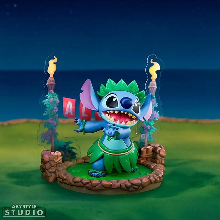 Disney - Figurine Stitch Hula Dance pas cher