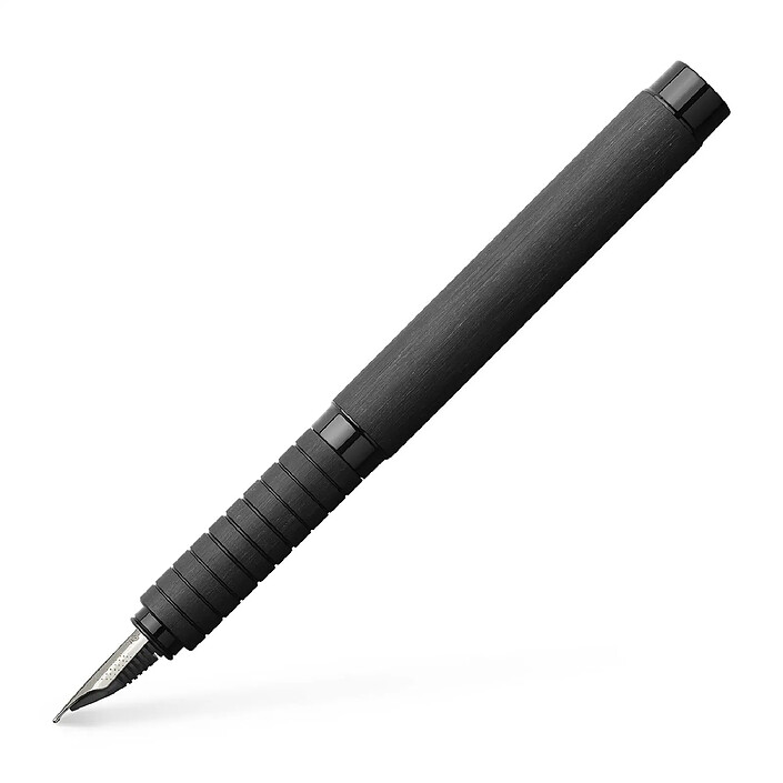 FABER-CASTELL Stylo plume Essentio Aluminium Noir Plume Fine