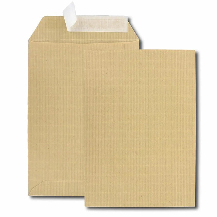 GPV Paquet de 10 pochettes kraft armé brun C5 162x229 130 g/m² bande de protection